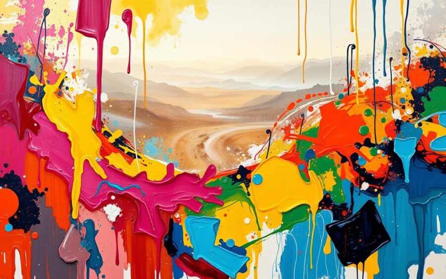 techniki mieszane z farbami akrylowymi